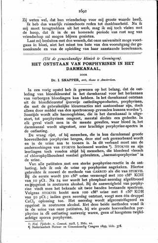 Eerste pagina van het artikel zoals het is gepubliceerd in het tijdschrift