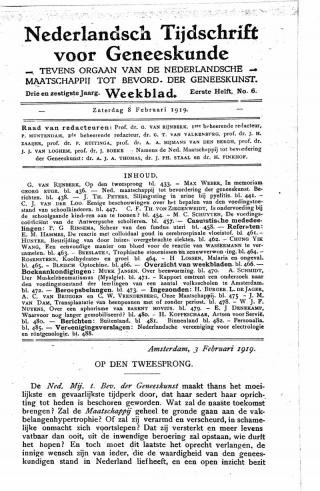 Eerste pagina van het artikel zoals het is gepubliceerd in het tijdschrift