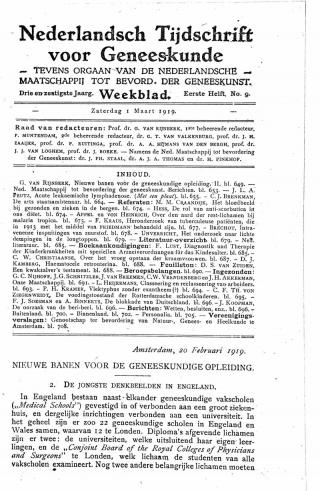 Eerste pagina van het artikel zoals het is gepubliceerd in het tijdschrift