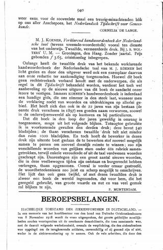 Eerste pagina van het artikel zoals het is gepubliceerd in het tijdschrift