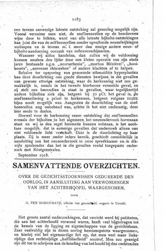 Eerste pagina van het artikel zoals het is gepubliceerd in het tijdschrift