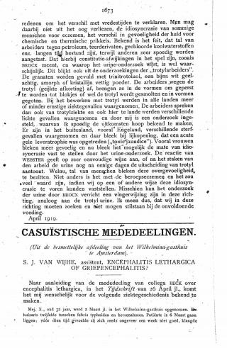 Eerste pagina van het artikel zoals het is gepubliceerd in het tijdschrift