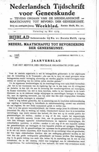 Eerste pagina van het artikel zoals het is gepubliceerd in het tijdschrift