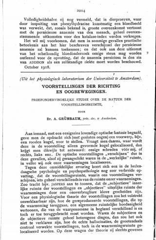 Eerste pagina van het artikel zoals het is gepubliceerd in het tijdschrift