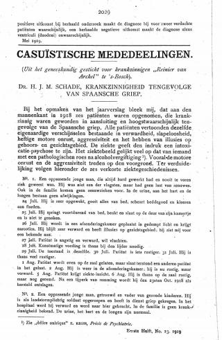 Eerste pagina van het artikel zoals het is gepubliceerd in het tijdschrift