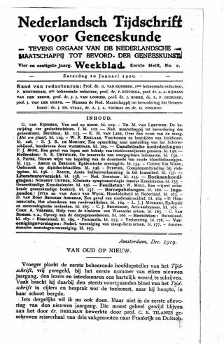 Eerste pagina van het artikel zoals het is gepubliceerd in het tijdschrift