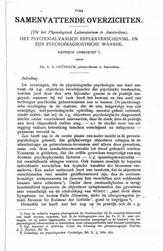 Eerste pagina van het artikel zoals het is gepubliceerd in het tijdschrift