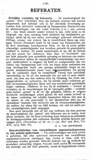 Eerste pagina van het artikel zoals het is gepubliceerd in het tijdschrift