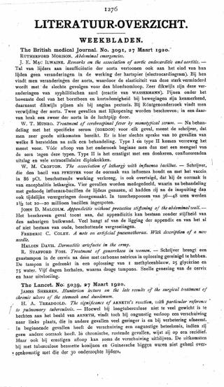 Eerste pagina van het artikel zoals het is gepubliceerd in het tijdschrift