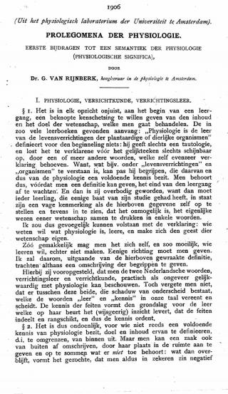 Eerste pagina van het artikel zoals het is gepubliceerd in het tijdschrift