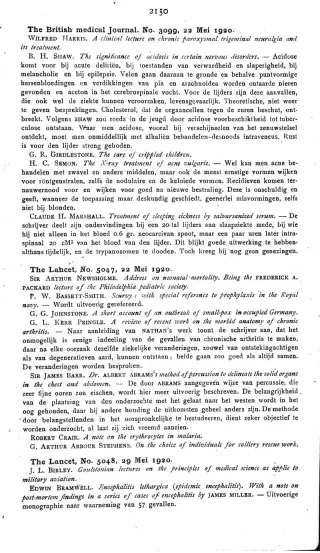 Eerste pagina van het artikel zoals het is gepubliceerd in het tijdschrift