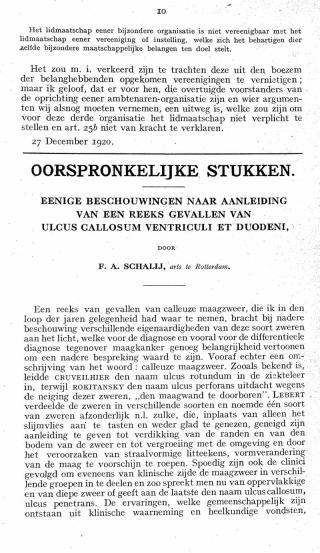 Eerste pagina van het artikel zoals het is gepubliceerd in het tijdschrift