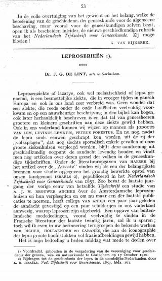 Eerste pagina van het artikel zoals het is gepubliceerd in het tijdschrift