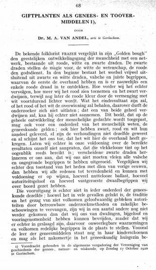 Eerste pagina van het artikel zoals het is gepubliceerd in het tijdschrift