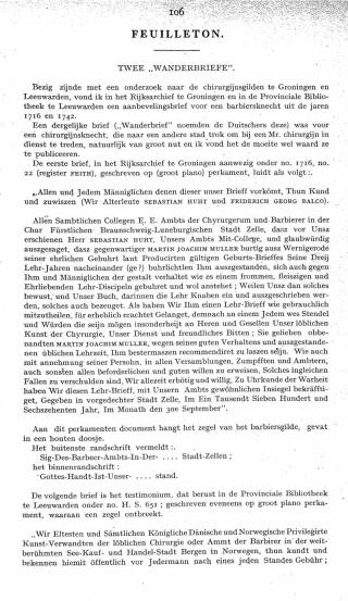 Eerste pagina van het artikel zoals het is gepubliceerd in het tijdschrift