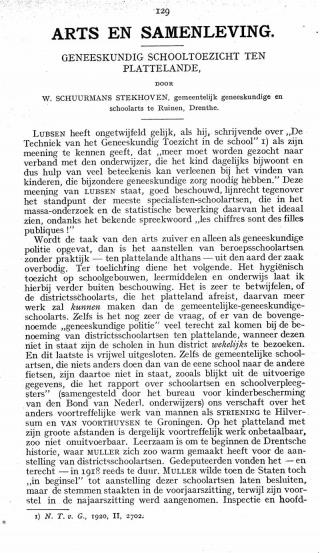 Eerste pagina van het artikel zoals het is gepubliceerd in het tijdschrift