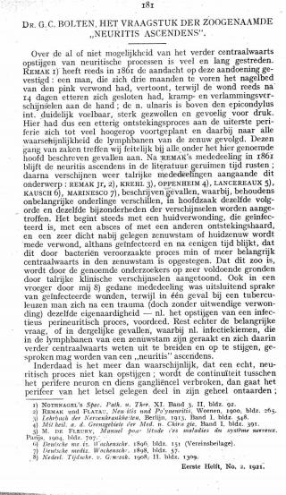 Eerste pagina van het artikel zoals het is gepubliceerd in het tijdschrift