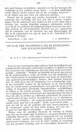 Eerste pagina van het artikel zoals het is gepubliceerd in het tijdschrift