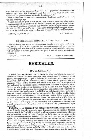 Eerste pagina van het artikel zoals het is gepubliceerd in het tijdschrift