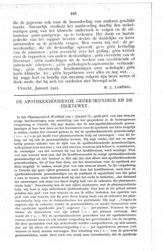 Eerste pagina van het artikel zoals het is gepubliceerd in het tijdschrift