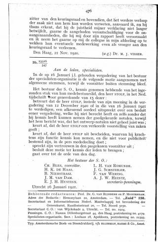 Eerste pagina van het artikel zoals het is gepubliceerd in het tijdschrift