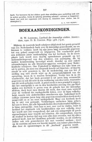 Eerste pagina van het artikel zoals het is gepubliceerd in het tijdschrift