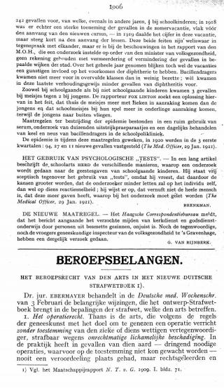 Eerste pagina van het artikel zoals het is gepubliceerd in het tijdschrift