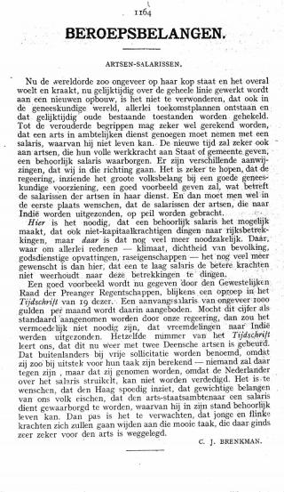 Eerste pagina van het artikel zoals het is gepubliceerd in het tijdschrift