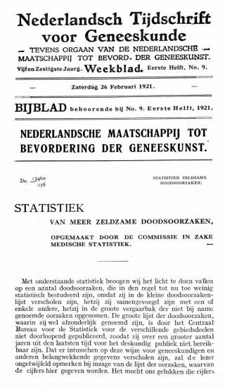 Eerste pagina van het artikel zoals het is gepubliceerd in het tijdschrift