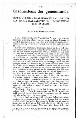 Eerste pagina van het artikel zoals het is gepubliceerd in het tijdschrift