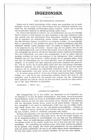 Eerste pagina van het artikel zoals het is gepubliceerd in het tijdschrift