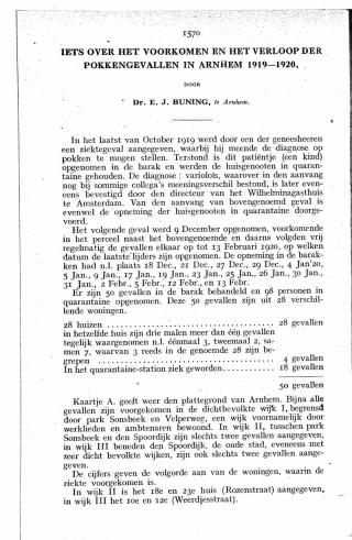 Eerste pagina van het artikel zoals het is gepubliceerd in het tijdschrift