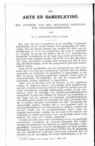 Eerste pagina van het artikel zoals het is gepubliceerd in het tijdschrift