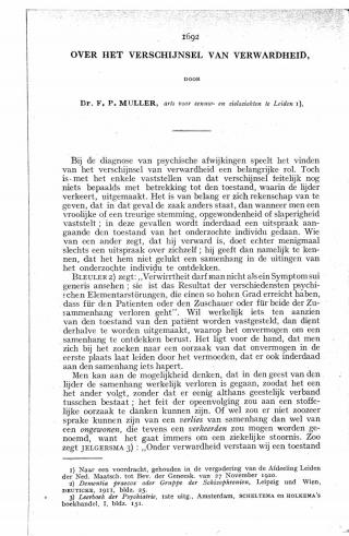 Eerste pagina van het artikel zoals het is gepubliceerd in het tijdschrift