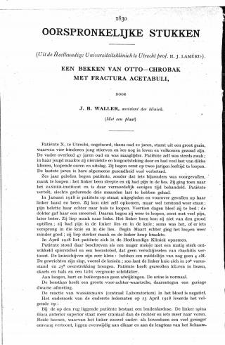 Eerste pagina van het artikel zoals het is gepubliceerd in het tijdschrift