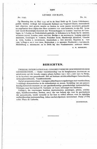 Eerste pagina van het artikel zoals het is gepubliceerd in het tijdschrift