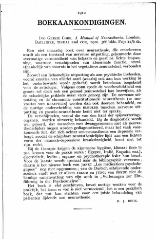 Eerste pagina van het artikel zoals het is gepubliceerd in het tijdschrift