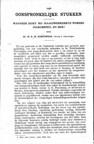 Eerste pagina van het artikel zoals het is gepubliceerd in het tijdschrift