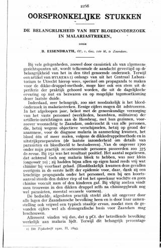 Eerste pagina van het artikel zoals het is gepubliceerd in het tijdschrift