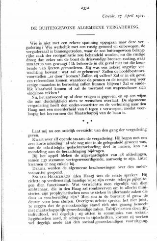 Eerste pagina van het artikel zoals het is gepubliceerd in het tijdschrift