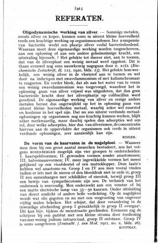 Eerste pagina van het artikel zoals het is gepubliceerd in het tijdschrift