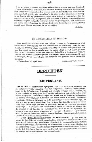 Eerste pagina van het artikel zoals het is gepubliceerd in het tijdschrift