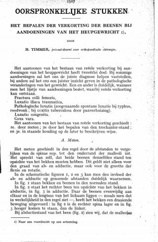 Eerste pagina van het artikel zoals het is gepubliceerd in het tijdschrift