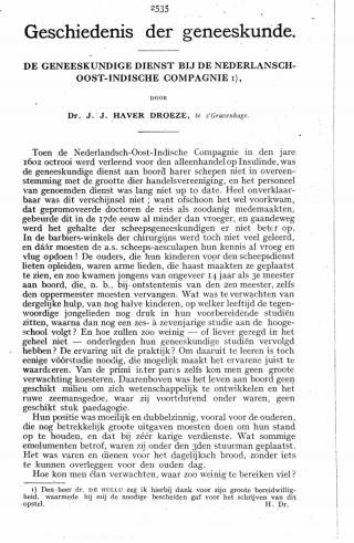 Eerste pagina van het artikel zoals het is gepubliceerd in het tijdschrift