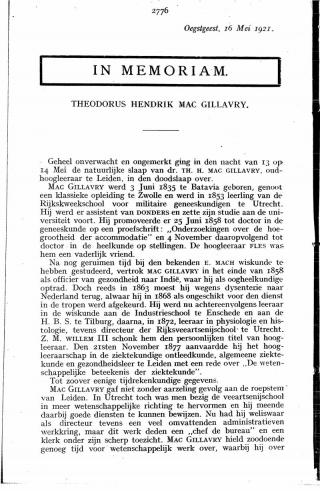 Eerste pagina van het artikel zoals het is gepubliceerd in het tijdschrift