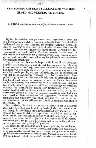 Eerste pagina van het artikel zoals het is gepubliceerd in het tijdschrift