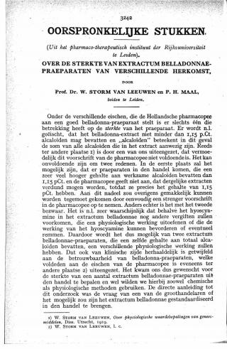 Eerste pagina van het artikel zoals het is gepubliceerd in het tijdschrift