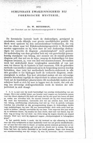 Eerste pagina van het artikel zoals het is gepubliceerd in het tijdschrift