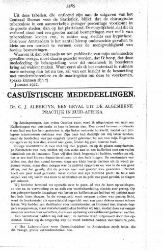 Eerste pagina van het artikel zoals het is gepubliceerd in het tijdschrift