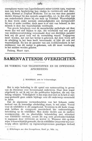 Eerste pagina van het artikel zoals het is gepubliceerd in het tijdschrift